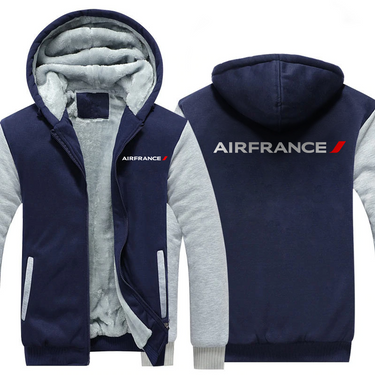 FRANCE AIRLINES JACKETS FLEECE SWEATSHIRT